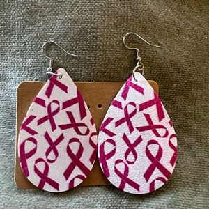 Faux leather earrings. $6 each or 3 for $15